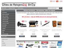 Tablet Screenshot of herramientas-relojeros.de